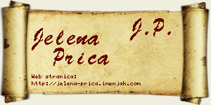Jelena Prica vizit kartica